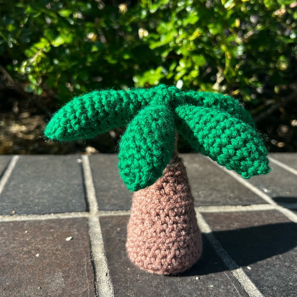 Hand Crocheted Summertime Palm Tree Plushie Decor! - Picture 1 of 10